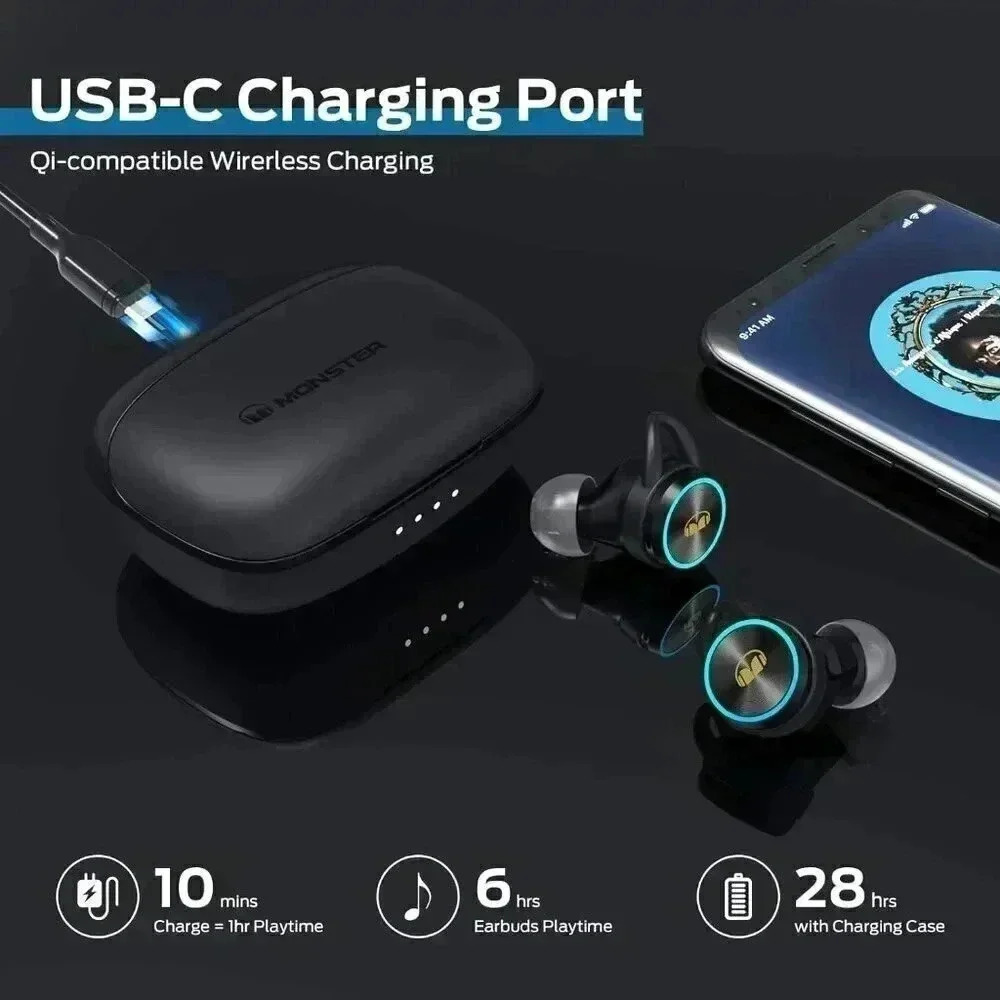 Wireless  Earbuds Bluetooth 5.0 in-Ear Headphones with Charging Case Earphones - Picture 7 of 8